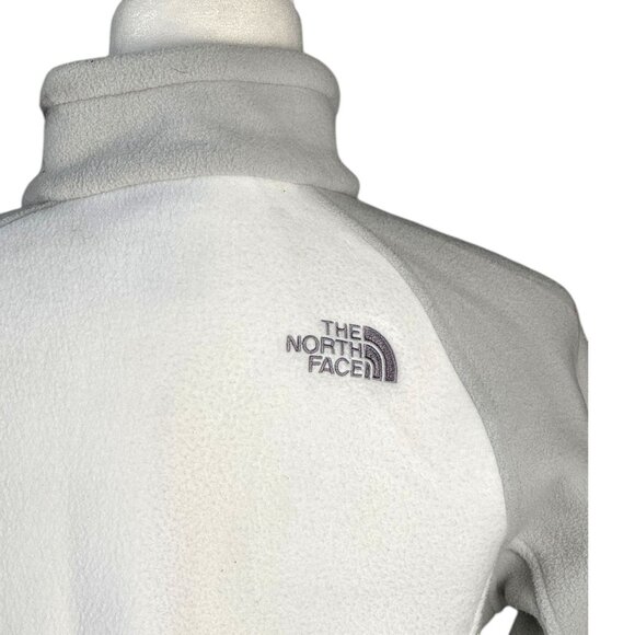 The North Face Khumbu Fleece Jacket Two-Tone Gray and White Womens Size SM - Picture 9 of 10